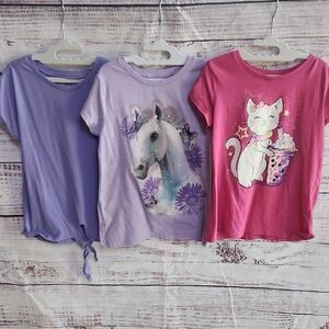 Set Of Girls Tees 7/8